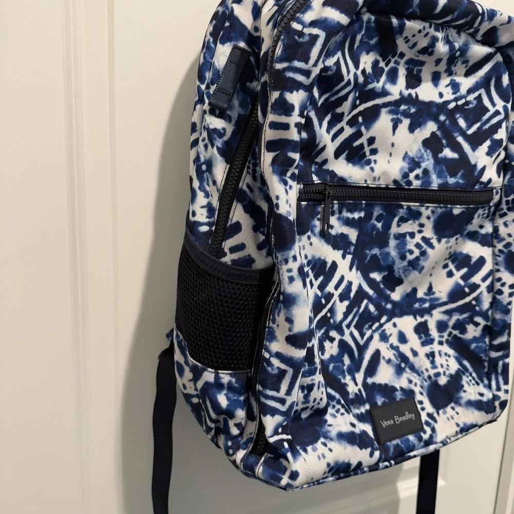 Vera Bradley Small Backpack In The Island Tile Blue Pattern. Excellent Condition